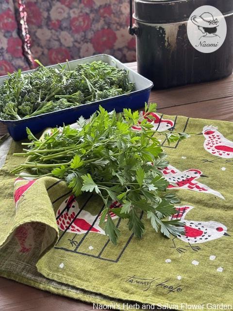 タミスキーフ ビンテージティータオル　鳥と鳥かご